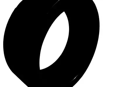 Futuristic Smart Ring Wearable Tech Low-poly 3D model