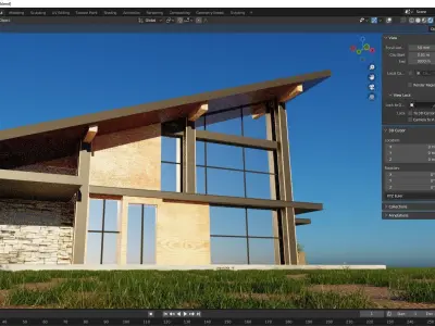 Exterior house design 3D model purchase