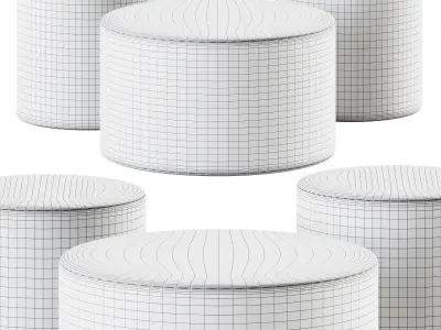 Bumper Outdoor Ottoman by Blu Dot 3D model