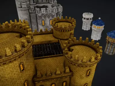 Towers And Castles Pack 3D model