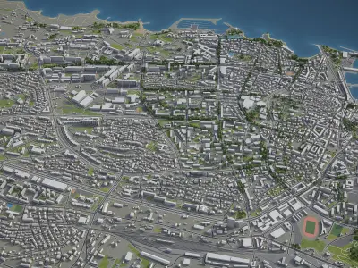 Split  Low-poly 3D model