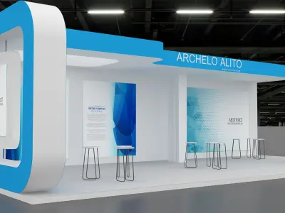 Booth Exhibition 3D model  3D model