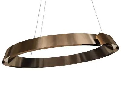 SWIRL CEILING LAMP Low-poly 3D model