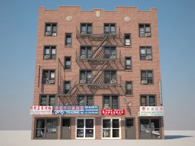 Context Building Nr3 Building Allen st New York 3D model