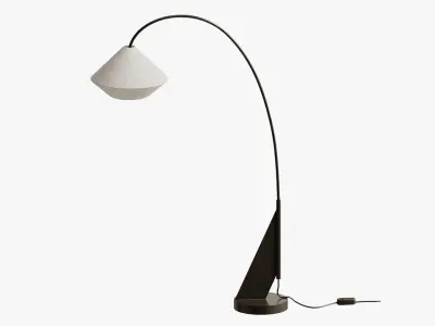 Avenir Dark Bronze Metal Arc Floor Lamp 3D model
