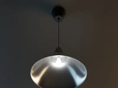 Modern Hanging Lamp Low-poly 3D model