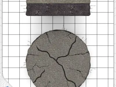 Street Display Stand Turntable 3D model