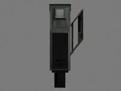 Turnstile AKPP-74 Low-poly 3D model