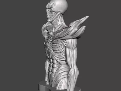 Cyber-Soldier STL  Heavy Armored Infantry Miniature 3D print model