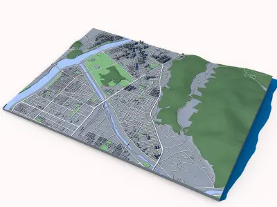 Gyeongju South Korea Ancient Silla Capital Historical Landmarks  3D model