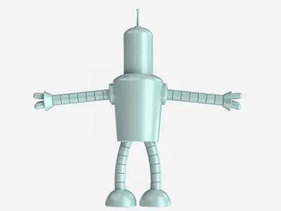 Bender Bending Rodriguez - Rigged 3D model