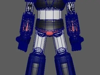 Grendizer statue Low-poly 3D model