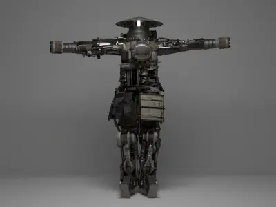 ROBOT SAMURAI BLENDER 3D model