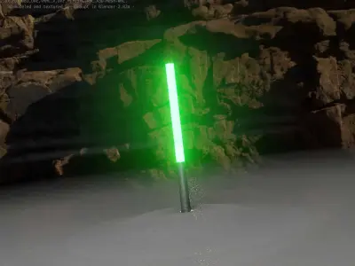 Galvanized Light-Column -28- Street-Light 9 Low-poly 3D model