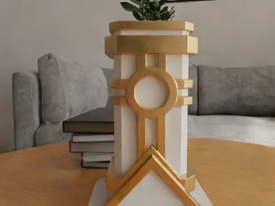 scifi VASE - POT - PLANTER - CANDY DISH- URN - pens holder 016 3D print model