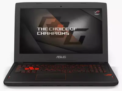 Asus ROG GL502VS gaming laptop Low-poly 3D model
