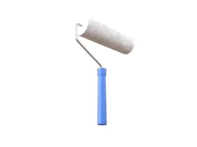 Paint Roller V1 003 Low-poly 3D model
