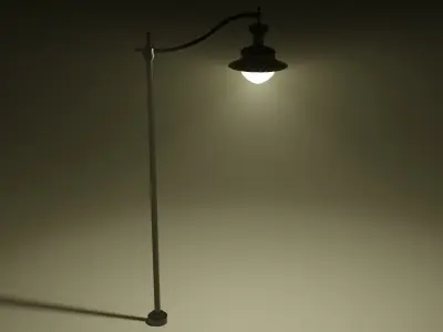 street light Free low-poly 3D model 3