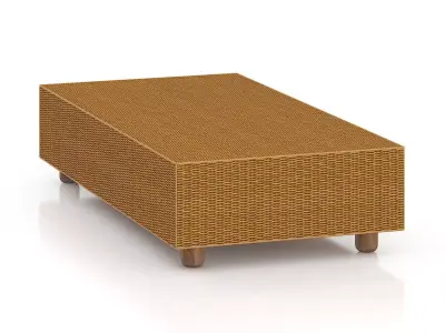 Wicker Coffeetable 3D model