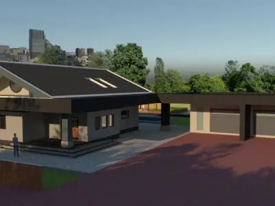 Cozy House With Attic  3D print model