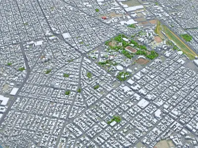 Chihuahua Mexico 30km Low-poly 3D model
