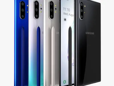 Samsung Galaxy Note 10 Plus Full Color 3D model