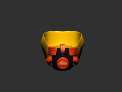 helmet high poly sculpt 3d printable  3D model 91
