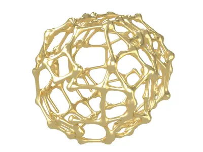 Abstract Shape Nanotubes v1 001 Low-poly 3D model