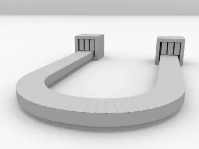 Baggage Carousel 3D model
