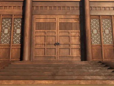 Asian Japanese Realistic Building 3D model