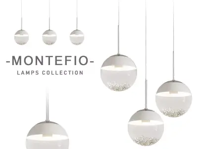 Montefio 1 led multi light pendant By eglo 3D model
