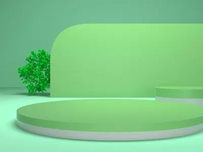 Minimalist product stand 3D model