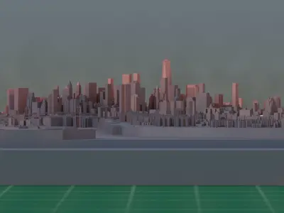 Manhattan New York City 3D Print  Model Kit 3D print model