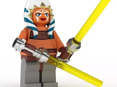 LEGO Minfigure Ashoka Tano 3D model