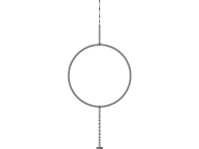 Northern Lighting Circle Pendant Light 3D model
