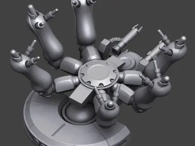 Ghost in the Shell T08A2  Tank Hard surface High-poly 3D model 3D print model