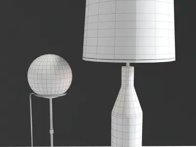 Table Lamp Collection 3D model
