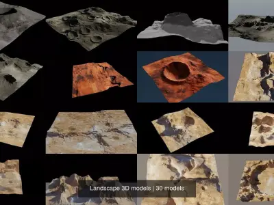 Landscape 3D models 3D Model Pack