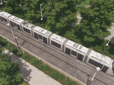 Alstom Citadis 402 - Dubai Tram Low-poly 3D model