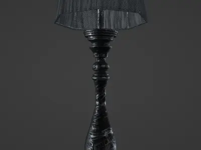 Vintage floor lamp 3D model purchase