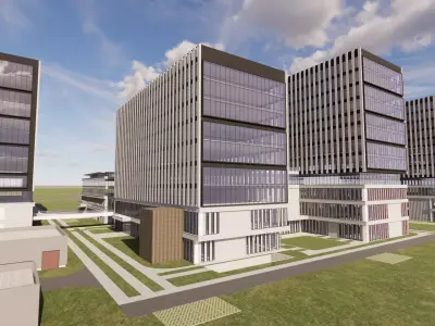 Modern City Block -A2 3D model