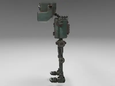 Square Robot Low-poly 3D model