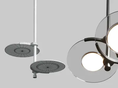 LG Chem Showcases Latest OLED pendant lights 3D model
