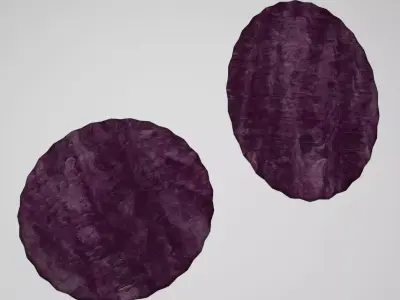 purple rugs 3D model