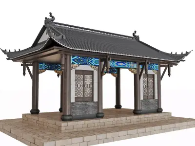 Japan Historic Pavilion 3D model