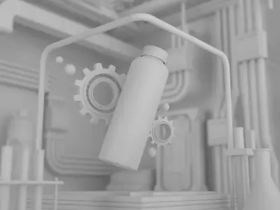 Concept product scenario 3D model