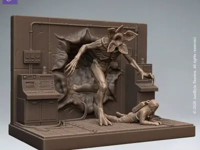 The Gate Hawkins Laboratory Portal Room Diorama Stranger Things  3D print model