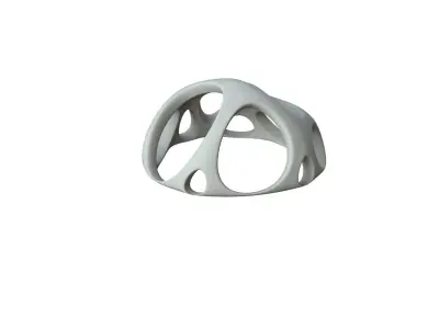 SciFi Cube Object No 47987 Low Poly Shape Low-poly 3D model