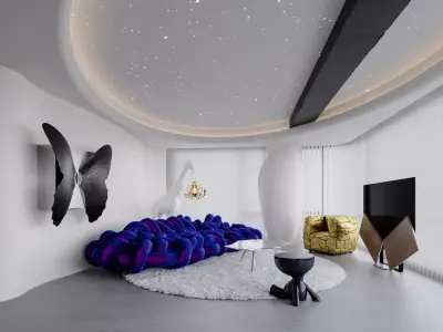 Dream living and dining room 3D model