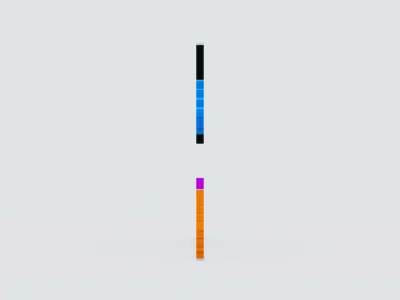 Arrow Pixel Collection Low-poly 3D model